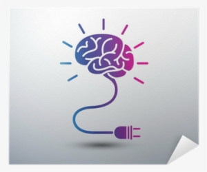Creative Brain Idea Concept With Light Bulb Icon ,vector #1669448
