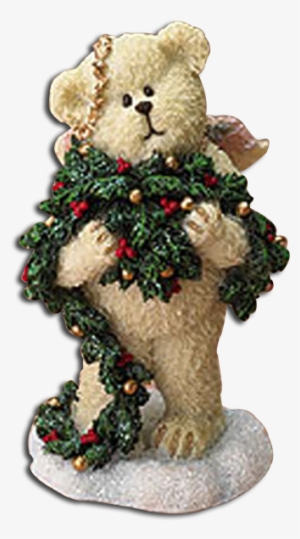 1st Edition Boyds Lil Wings Swags Angel Bear With Garland #1669499