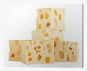 The Perfect Pieces Of Swiss Cheese Isolated On White - Gruyère Cheese #1669942