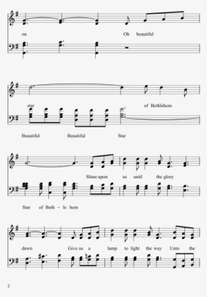 O Beautiful Star Of Bethlehem Sheet Music Composed - Sheet Music #1672181