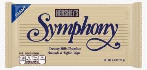 Hershey's, Giant Symphony Milk Chocolate With Almonds - Hershey Symphony Bar #1672666