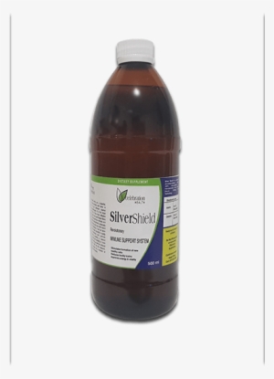 Silver Shield - Glass Bottle #1672695