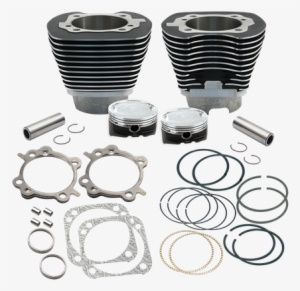 4 1/8" Low Compression Bore Cylinder & Pistons Kit - Twin Power 160462240: Twin Power Cylinder Head Gaskets #1673208