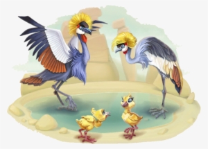 Black Crowned Crane Family - Wiki #1673346