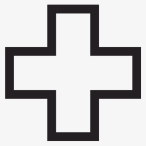 28 Collection Of Red Cross Clipart Black And White - Hospital Symbol Black And White #1673640