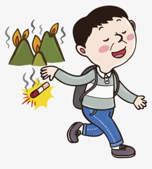 Fire Burilla Combustion The Man Who Threw - Colillas De Cigarro Animadas #1673910