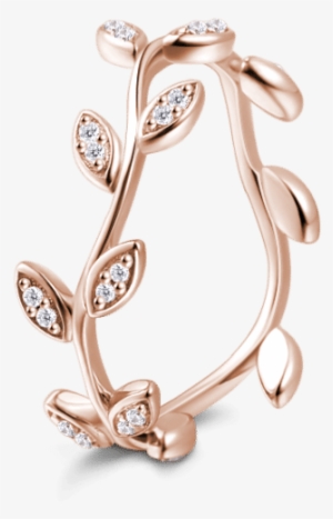 Rose Gold Vine Rings Laurel Wreath Ring Single Eternity #1674284