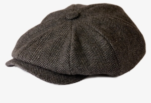 'shelby' Newsboy Grey Herringbone Cloth Cap By Gamble #1675081