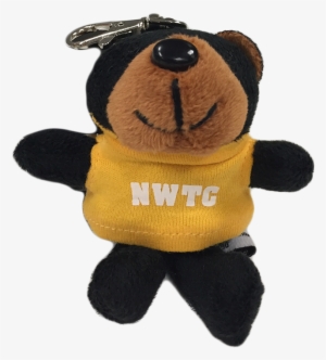 Plush Black Bear Key Tag - Teddy Bear #1675106