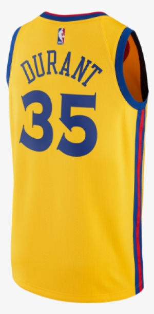 Golden State Warriors Kevin Durant Gold Jersey #1676057