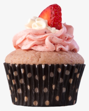 Strawberry Cupcake By Bubupoodle On Deviantart - Cupcakes With Transparent Background #1676383