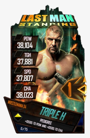 Tripleh S4 19 Wrestlemania34 Lms - Wwe Supercard Lms Triple H #1676741