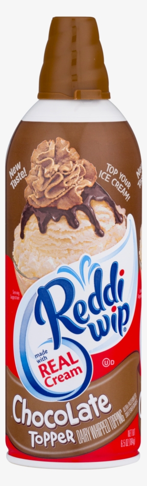 Wip Chocolate Whipped Cream - Reddi Whip Fat Free Whipped Topping 6.5 Ounce 12 Per #1677219