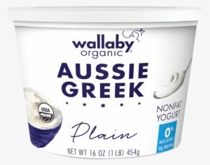 Plain Organic Greek Nonfat Yogurt 16oz - Wallaby Greek Yogurt Vanilla Bean #1677291