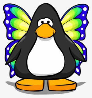 Green Butterfly Wings On A Player Card - Club Penguin #1677379