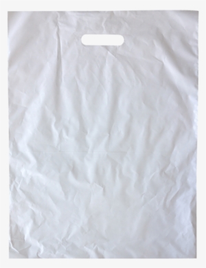 Large White Plastic Bags With Die Cut Handles - Skirt #1677603