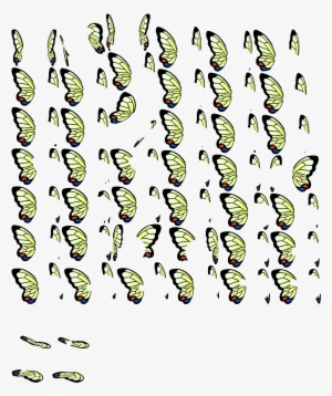 Click For Full Sized Image Butterfly Wings - Pixel Wings Sprite Sheet #1677695