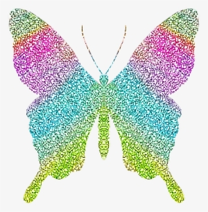 Mq Butterfly Butterflys Glitter Transparent Editing - Rainbow Real Life Sparkle Butterfly #1678061