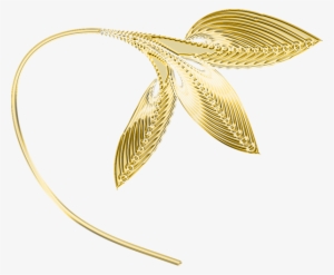 Decorative Line Gold Clipart Png - Gold Leaves Png #1678435 Decorative Line Gold Clipart Png - Gold Leaves Png #1678435