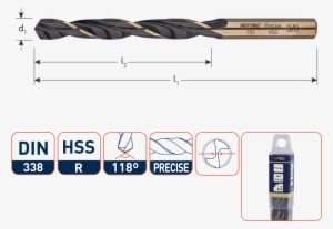 Hss-r Jobber Drill Bit, "precise\ - Hss-g Spiraalboren 12,0mm #1678456