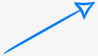 Hand Drawn Blue Arrow Png #1680554