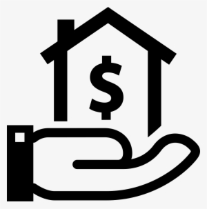House With Dollar Sign On A Hand Comments - Home Loans Icon Png #1681114