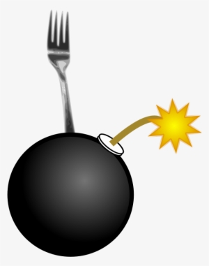 Fork With Spaghetti Svg Vector File, Vector Clip Art - Fork Bomb - Free ...