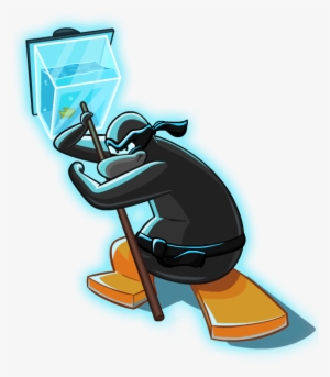 Water Penguin Glowing - Club Penguin Ninja Png #1683686