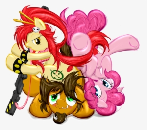 Frist44, Crossover, Gun, Oc, Pinkie Pie, Safe, Tengen - Yoko Littner #1683766