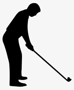 Golfer Clip Art Black And White #1684256