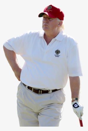 Persondonald Trump Golfing - Donald Trump Golf Png #1684420