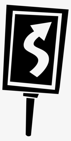 Vector Illustration Of Winding Road Traffic Highway - Illustration #1684675