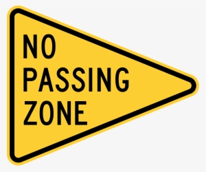 Png Transparent Library File Mutcd W Svg Wikimedia - No Passing Zone Road Sign #1684695