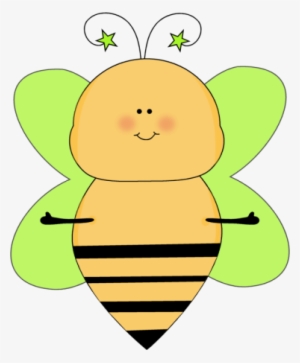 Green Star Bee Open Arms - My Cute Graphics Bee #1684917