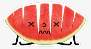 X X Sliced Watermelon Sticker - Viber Watermelon Sticker #1685066