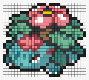 Mega Venusaur Pokemon Sprite Perler Bead Pattern / - Central City ...