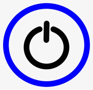 Blue And Black Power Svg - Circle #1685645