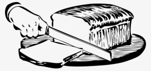 Toast White Bread Sliced Bread Loaf - Slice Clipart Black And White #1685725