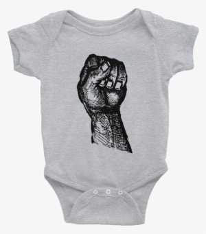 Closed Power Fist Baby Onesie Short Sleeve - Baby Onesie #1685920