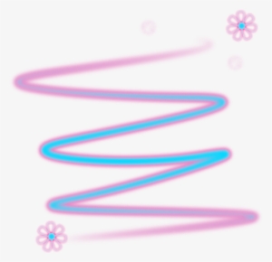 Neon Swirl Wind Twister Circles Pink Blue Flowers - Neon Swirl Png #1685947