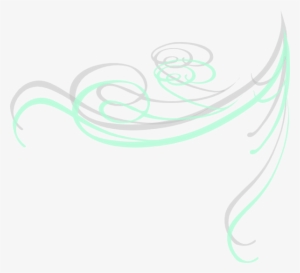 Swirl Clipart Transparent - Mint Green Swirl Png #1686226