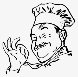 Chef Drawing Hand - Cartoon Chef Black And White #1686441 Chef Drawing Hand - Cartoon Chef Black And White #1686441