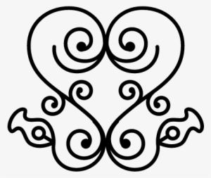 Heart Of Swirls In Floral Ornamental Design Vector - Png Ornaments Corazon #1686647