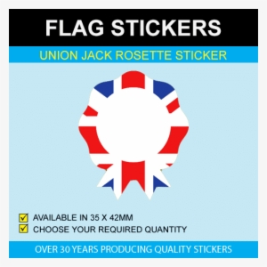 Union Jack Rosette Stickers - Smpn 1 Manonjaya #1687510