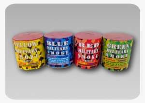 Smoke Bomb Canister 4 Color Assortment Large - Smoke Bomb #1688120
