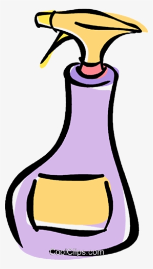 Spray Bottle Royalty Free Vector Clip Art Illustration - Spray Bottle Clipart Png #1688388