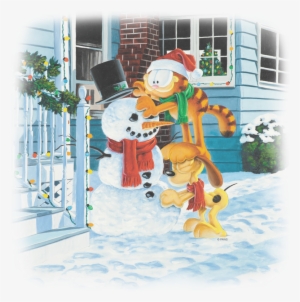 Garfield Snow Fun Kid's T Shirt - Odie #1688406
