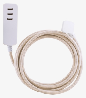 Cordinate Décor Extension Cord With 3 Usb Ports Out - Cordinate Décor Extension Cord #1688551
