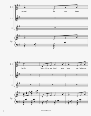 The Snow Lay On The Ground Sheet Music Composed By - Piano #1688618