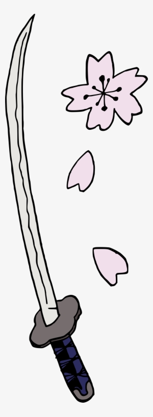 This Free Icons Png Design Of Samurai Sword And Sakura #1688873